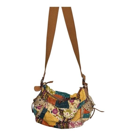 Fossil 2000's Y2K Slouchy Crossbody Bag
11.5" W, 11" H, 4.5" D patchwork - Picture 4 of 12